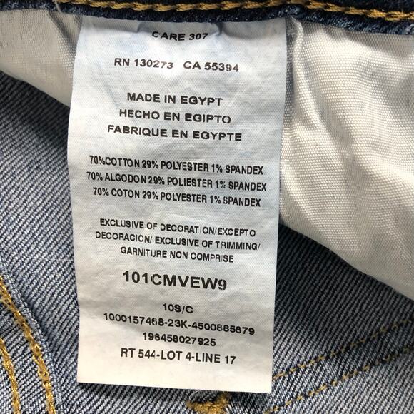 Vintage Lee Women's Bootcut Leg Mid-Rise Blue Jeans Denim Size 10 Short 5-Pocket - Picture 5 of 6